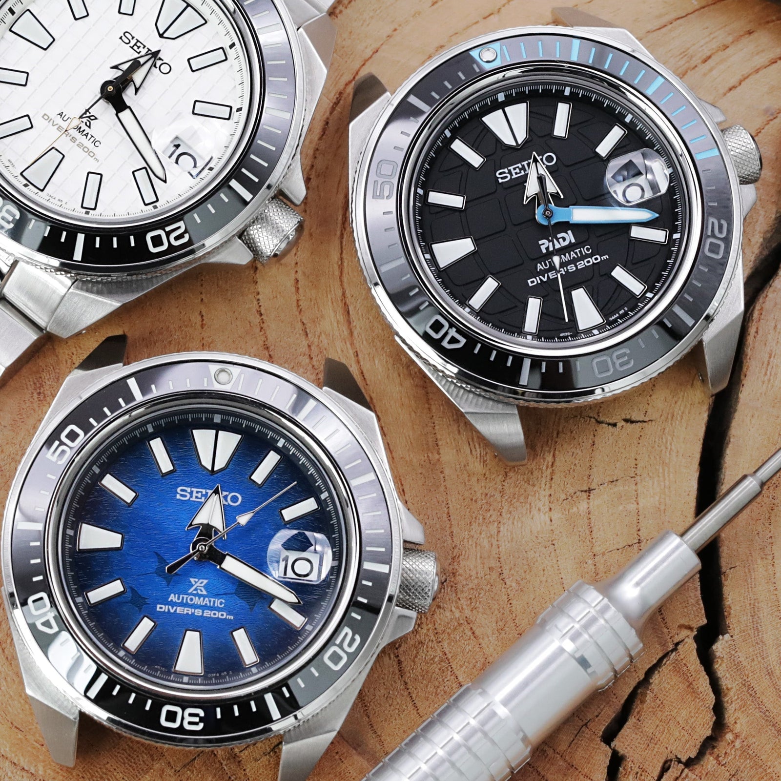 Seiko Samurai the 2nd and 3rd Generation by Strapcode watch bands
