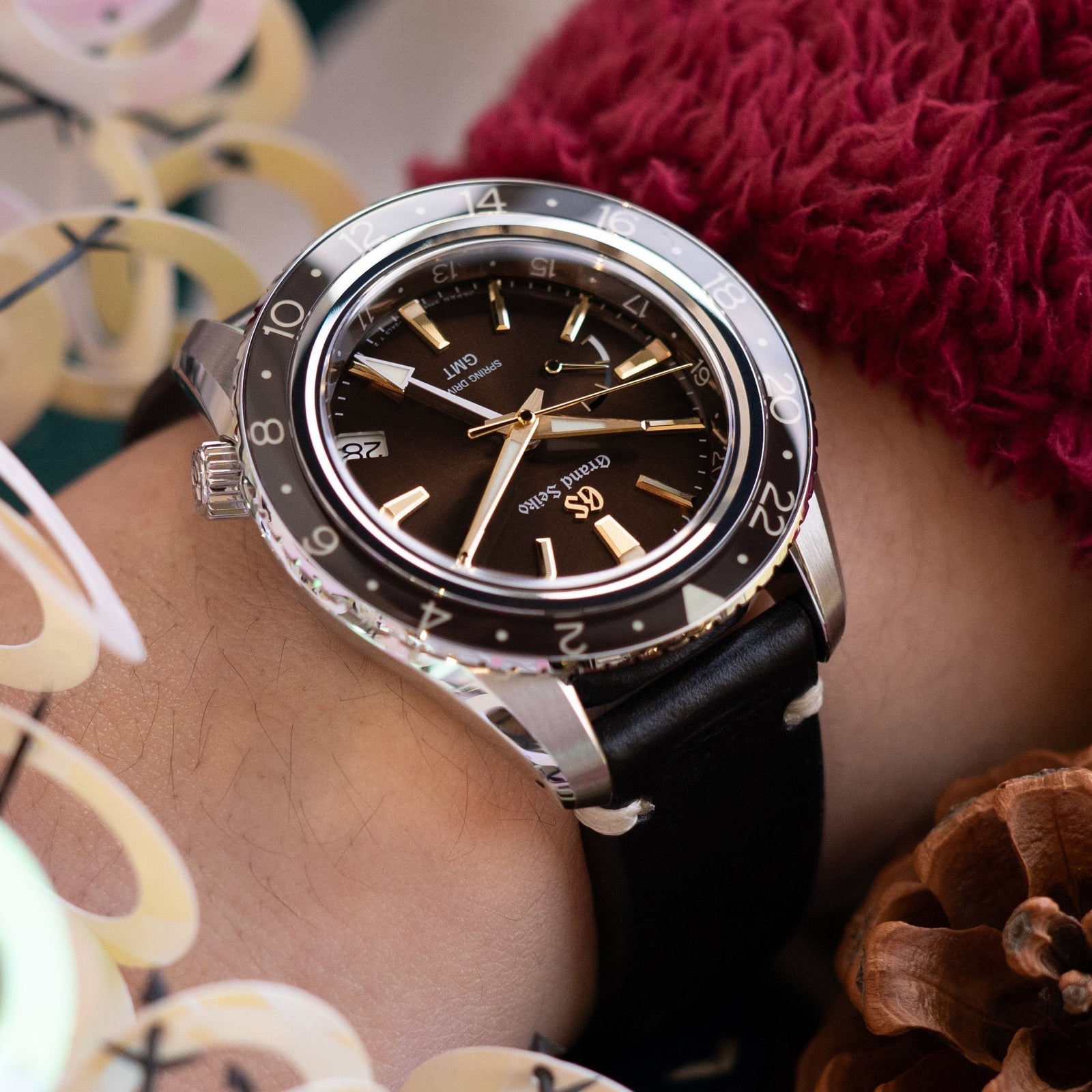 Grand Seiko Spring Drive GMT SBGE267 wathc band pairing