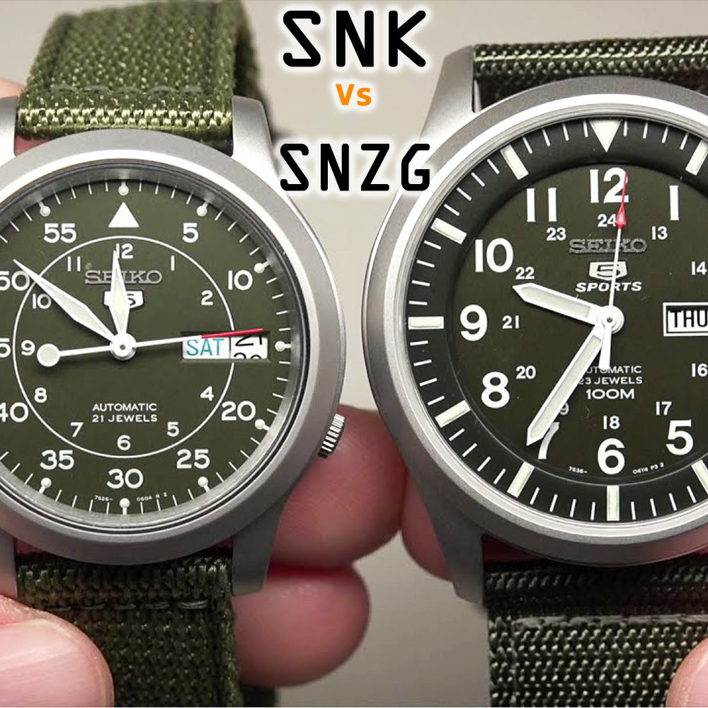 سايكو 5 SNZG مقابل SNK: ترقية ساعة الحقل العسكرية الأوتوماتيكية الاقتصادية