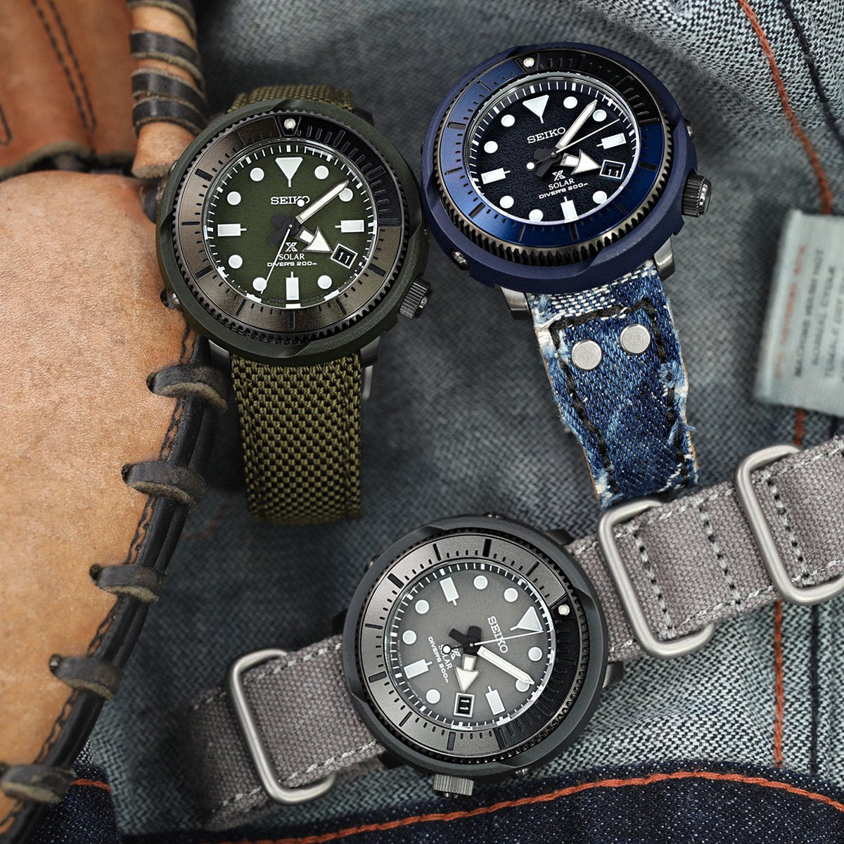 Seiko Prospex “Street Series” Solar Divers SNE533, SNE535 & SNE537