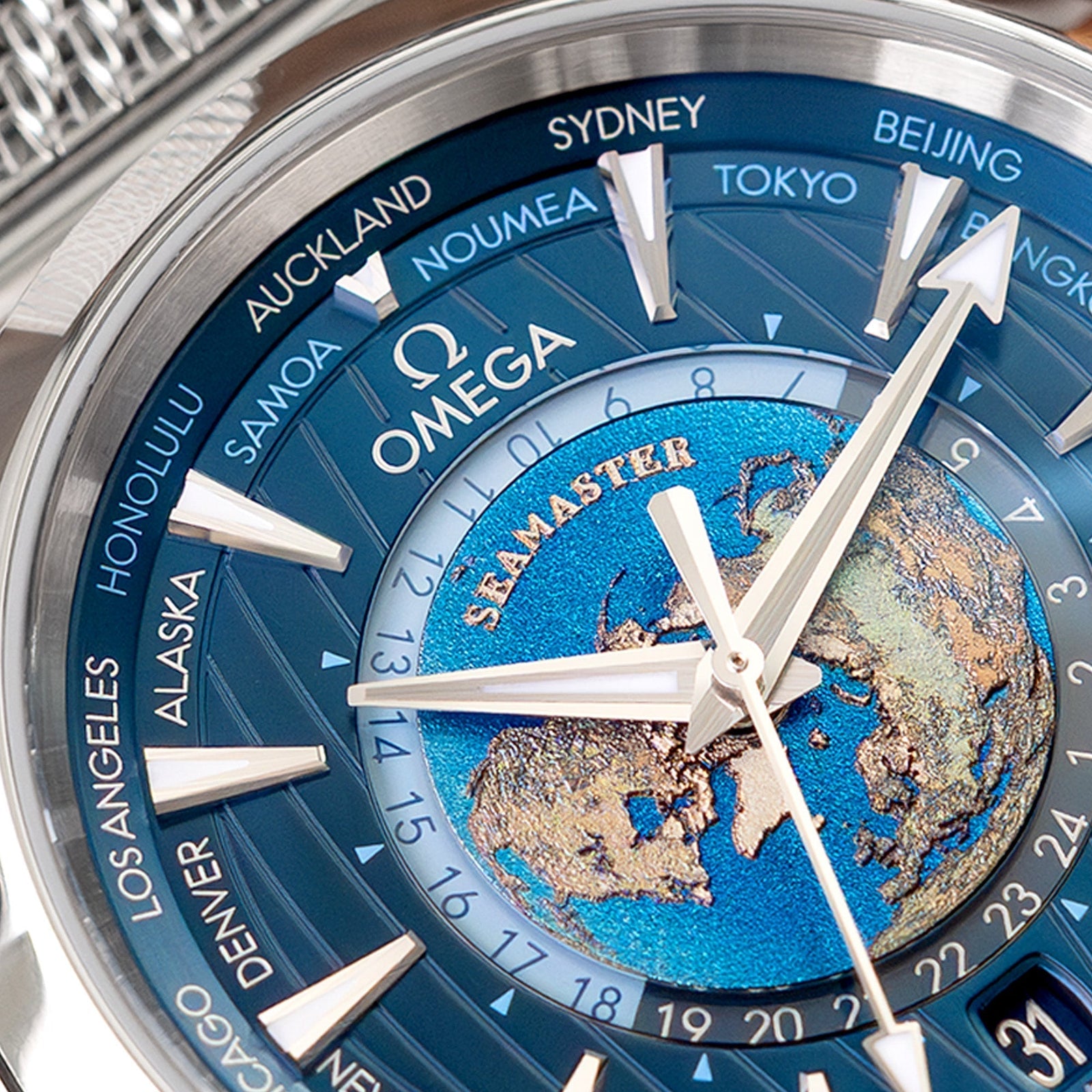The World on Your Wrist: A Closer Look at the Omega Seamaster Aqua Terra Worldtimer