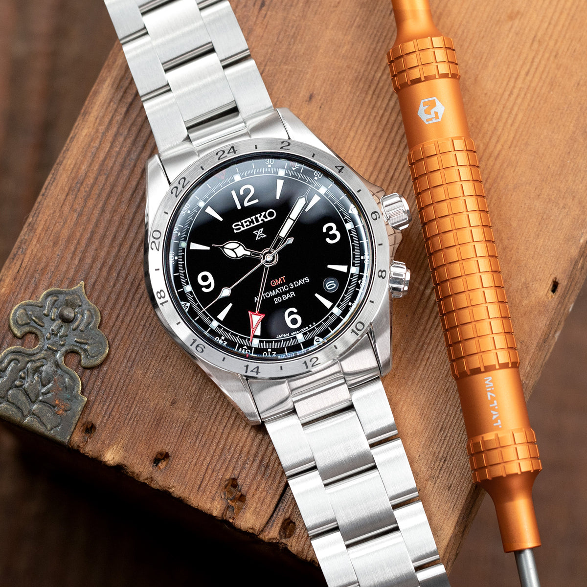 Super-O Boyer 20mm Stainless Steel Bracelet for Seiko Alpinist SARB017 SPB155