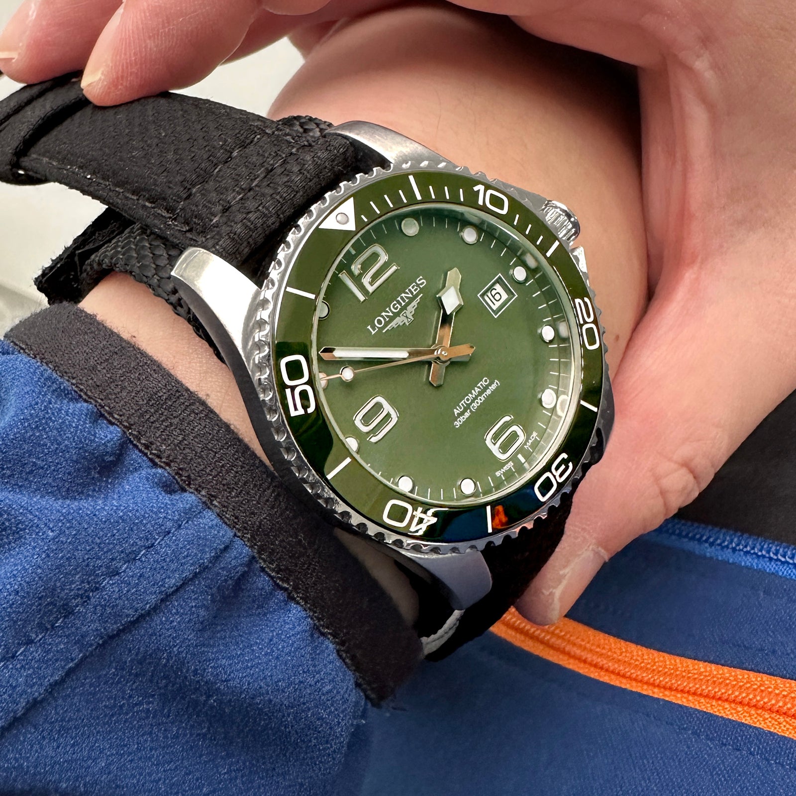 MiLTAT 21mm Double Layer Nylon Black Tactical Hoop and loop Watch Strap Strapcode Watch Bands