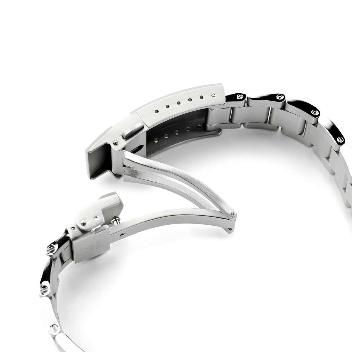 20mm Super-O Boyer Watch Band for Seiko Prospex Speedtimer SSC813 SSC815 SSC817, Stainless Steel - Brushed, V Diver Clasp