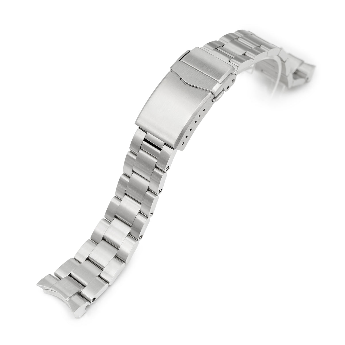 Cinturino Super-O Boyer 20mm compatibile con Seiko SKX013, acciaio inox 316L, chiusura V-Clasp a doppia sicurezza