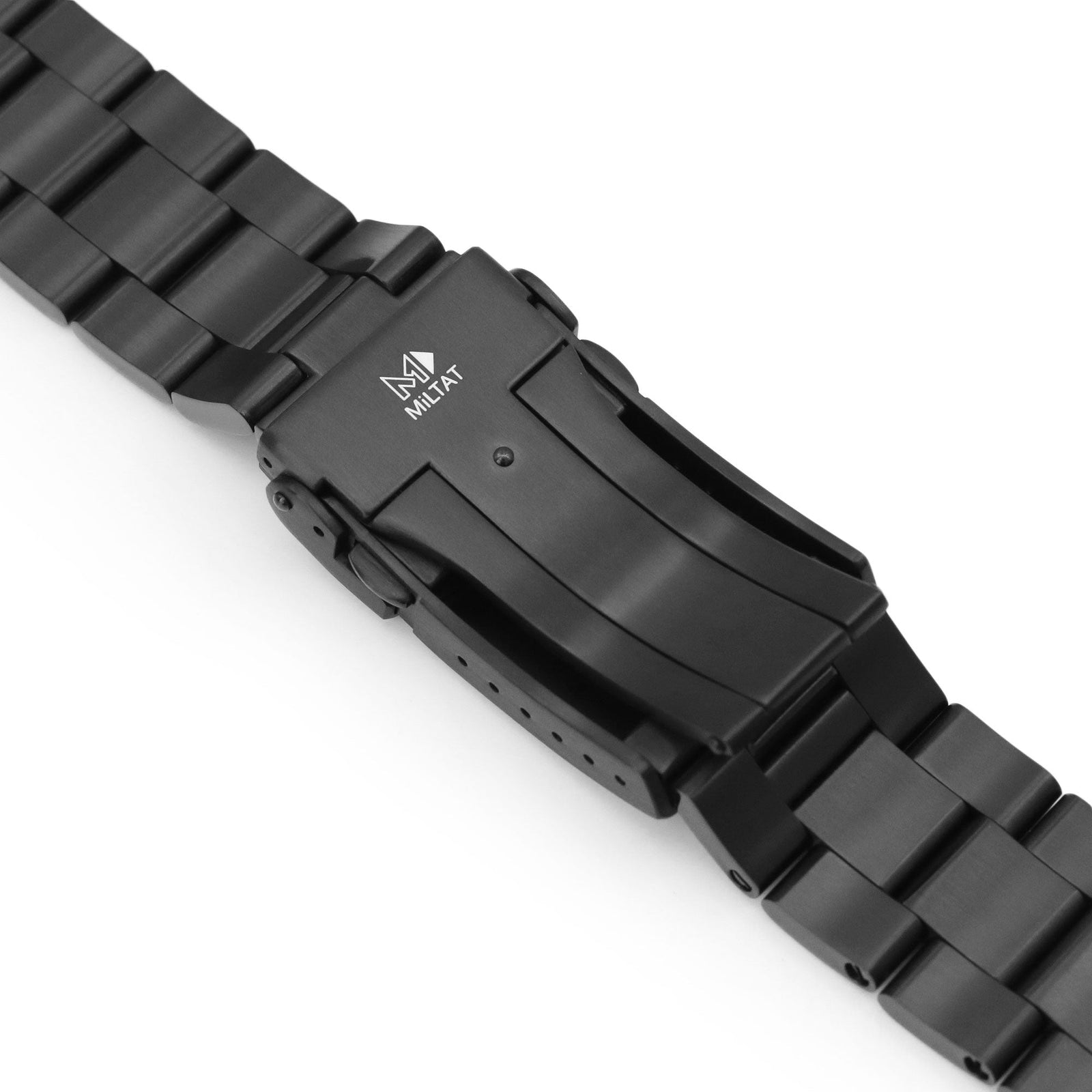 Bracciale in acciaio inox Super-O Boyer DLC nero 20mm per Seiko Sumo
