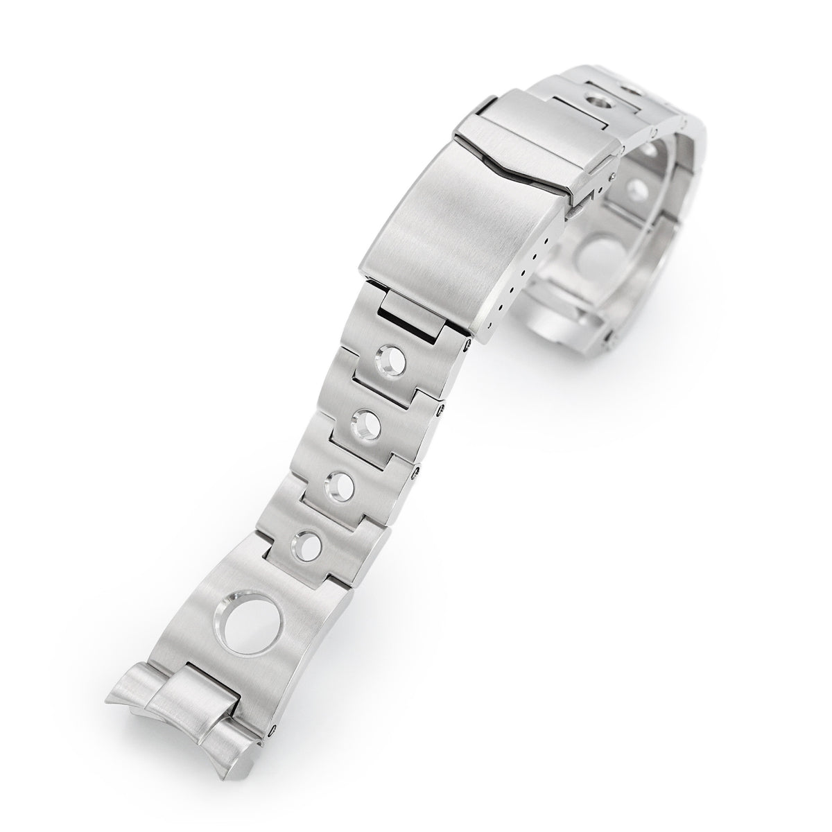 Bracelet montre Rollball 22mm pour Seiko SKX007 SKX009 SKX011, acier inoxydable brossé, fermoir V Diver