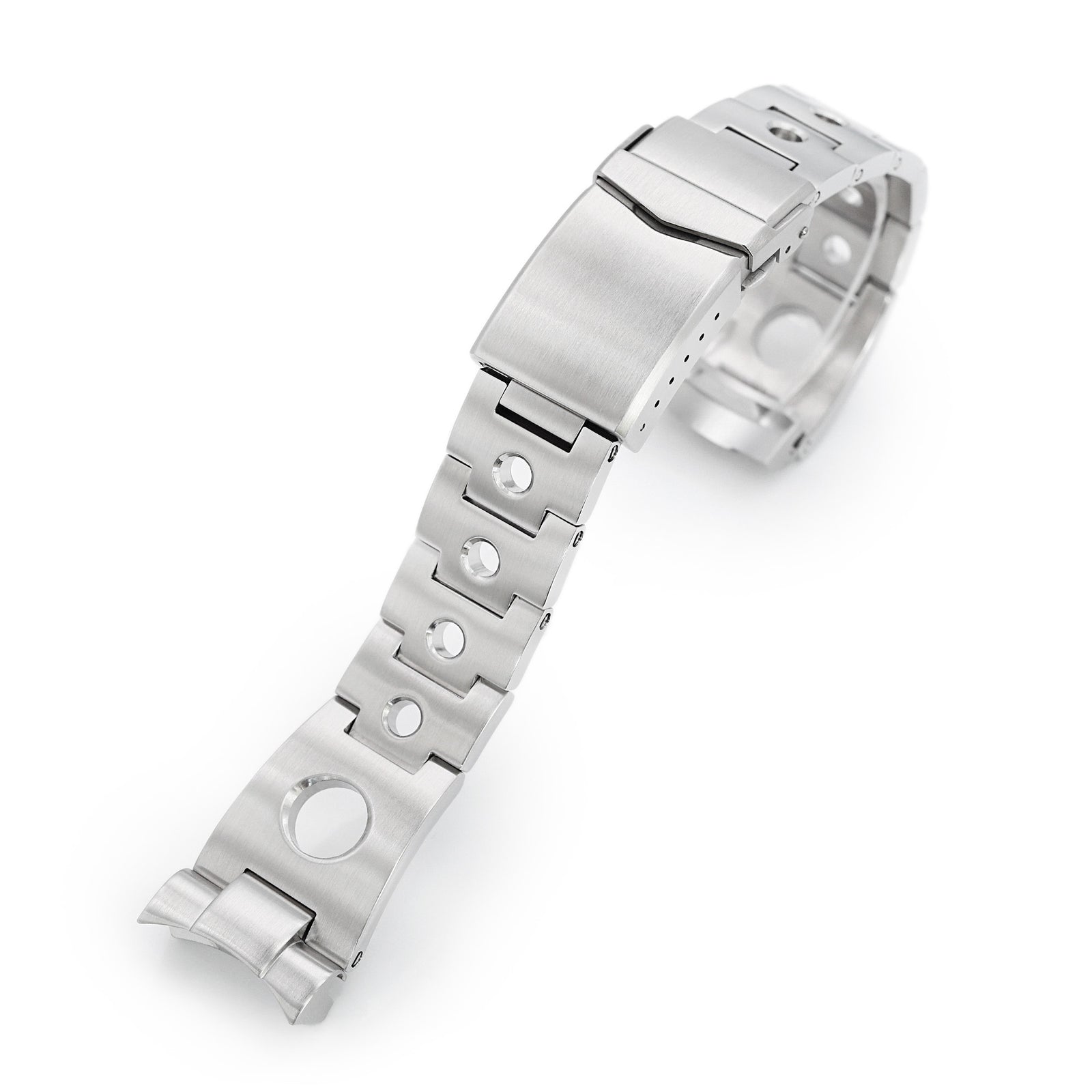 Bracelet montre Rollball 22mm pour Seiko SKX007 SKX009 SKX011, acier inoxydable brossé, fermoir V Diver