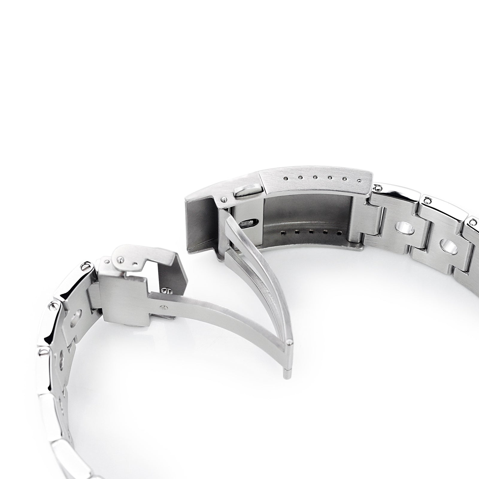 Bracelet montre Rollball 22mm pour Seiko SKX007 SKX009 SKX011, acier inoxydable brossé, fermoir V Diver