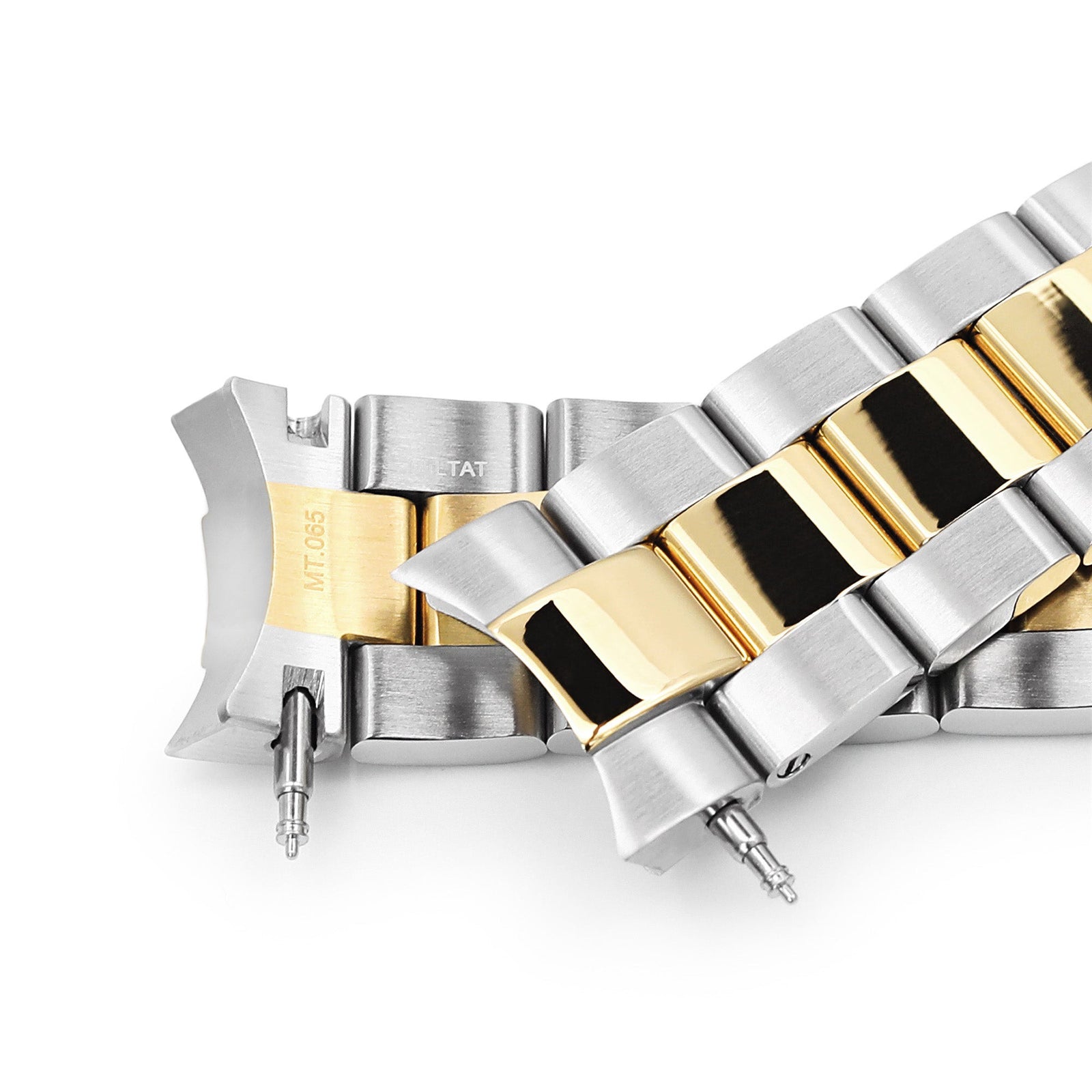 Super-O Boyer 20mm Bicolor Edelstahlarmband für Seiko Alpinist SARB017 SPB155