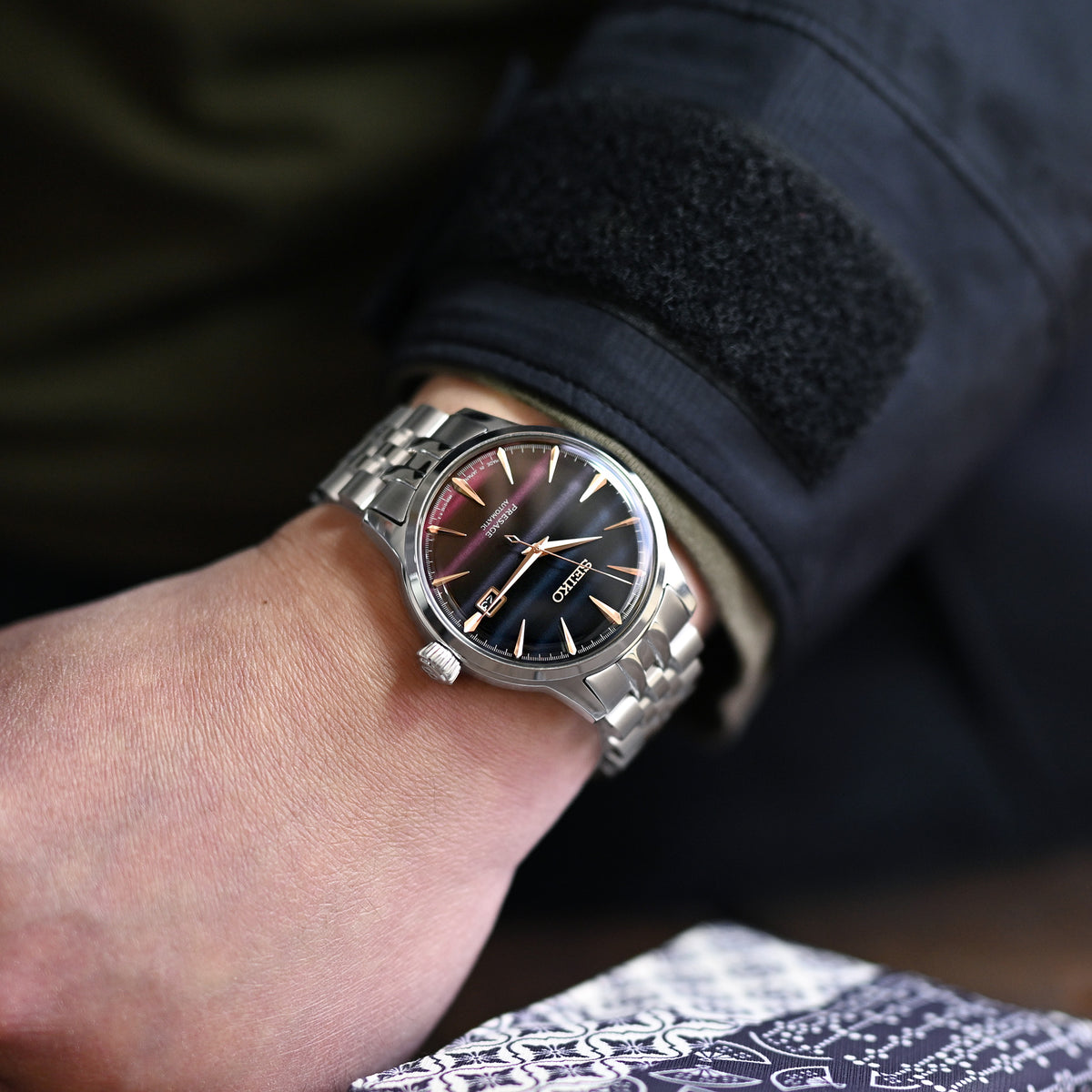 Angus-J Louis 20mm Stainless Steel Bracelet for Seiko Cocktail SSA345 SRPB41 SSA341