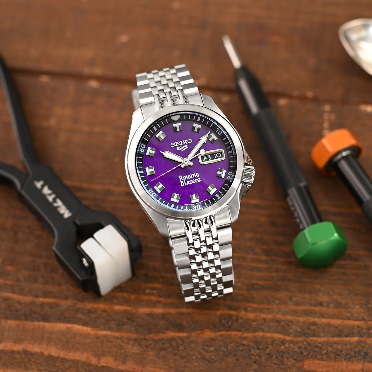 Asteroid 20mm Stainless Steel Bracelet for Seiko 5 Sports 40mm SRPE51 SRPE67