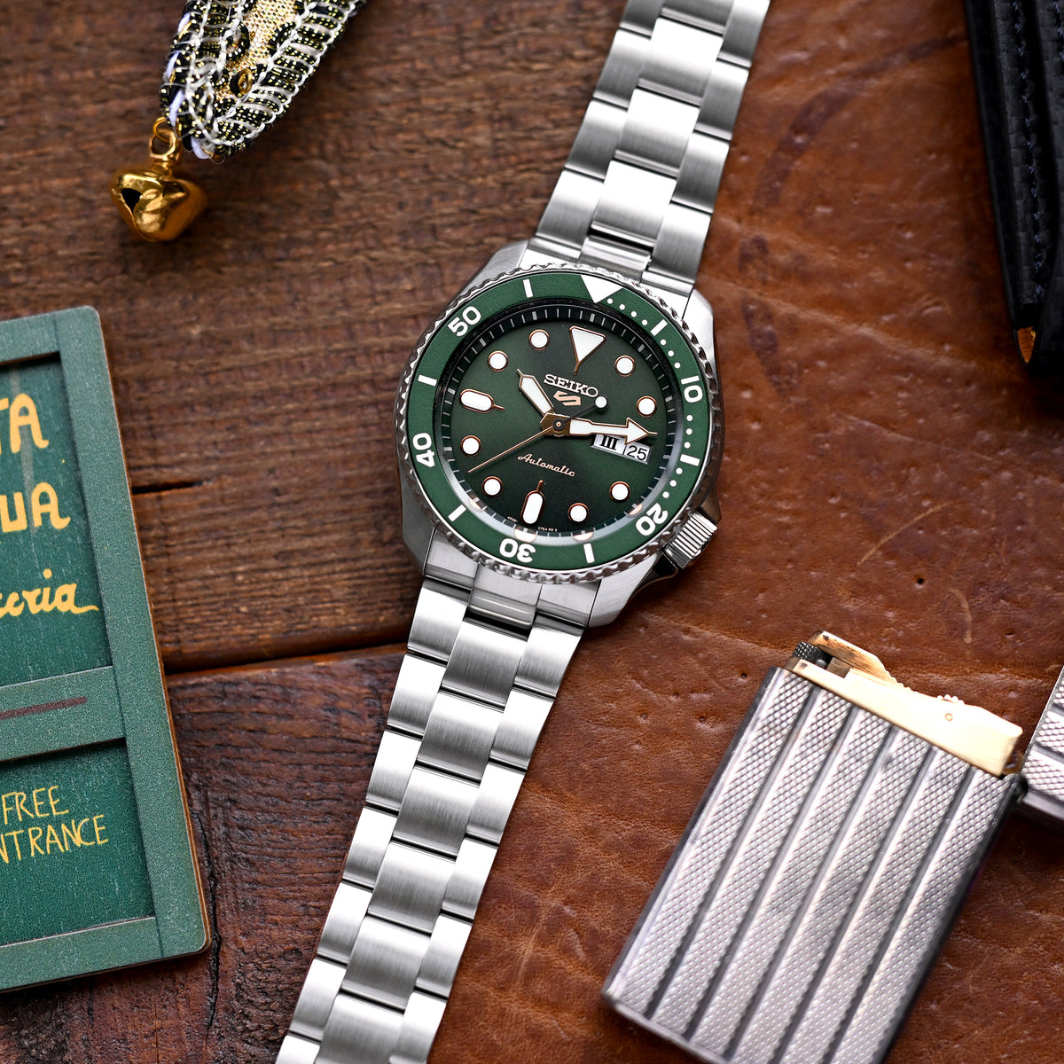 Super-O Boyer 22mm Stainless Steel Bracelet for Seiko 5 Sports SRPD51 SRPD85