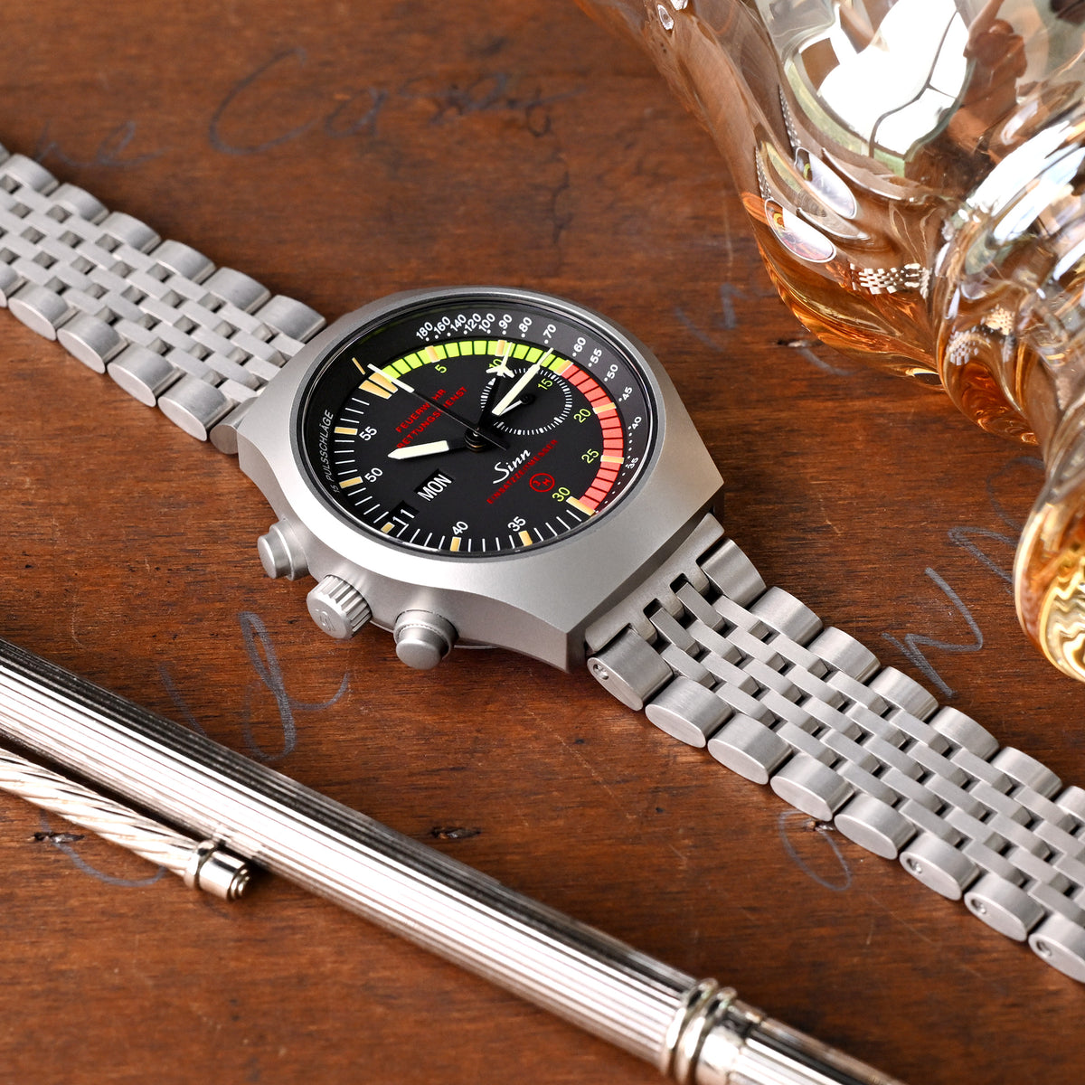 20mm Shima-O2 QR Titanium Watch Band Straight End Quick Release, Brushed Slinea Clasp