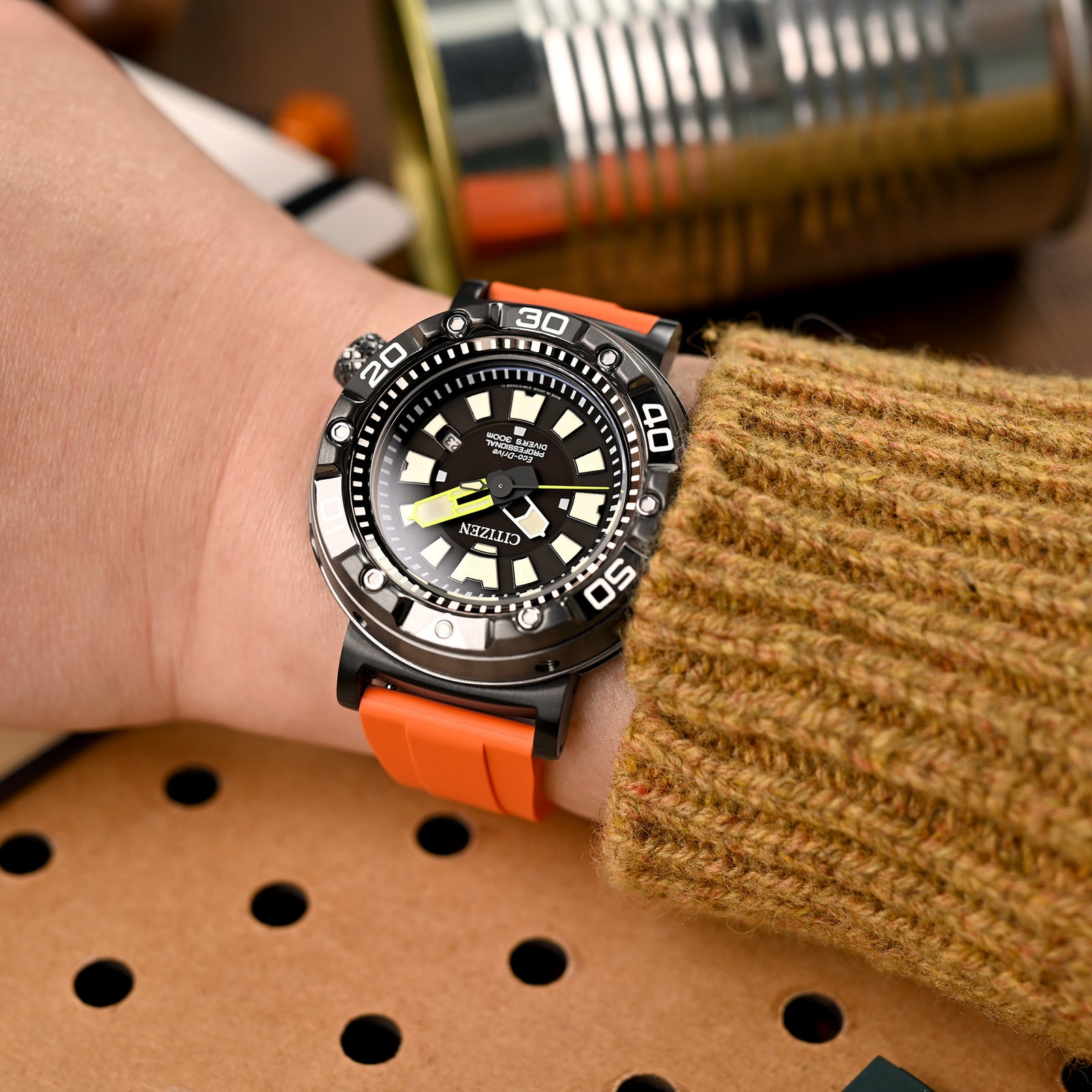 Quick Release FKM27 Orange FKM Rubber watch strap Strapcode watch bands