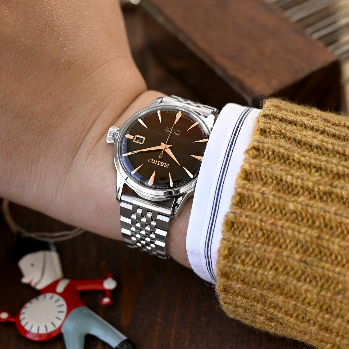 Asteroid Stainless Steel Quick Release Bracelet in 19mm 20mm Straight End