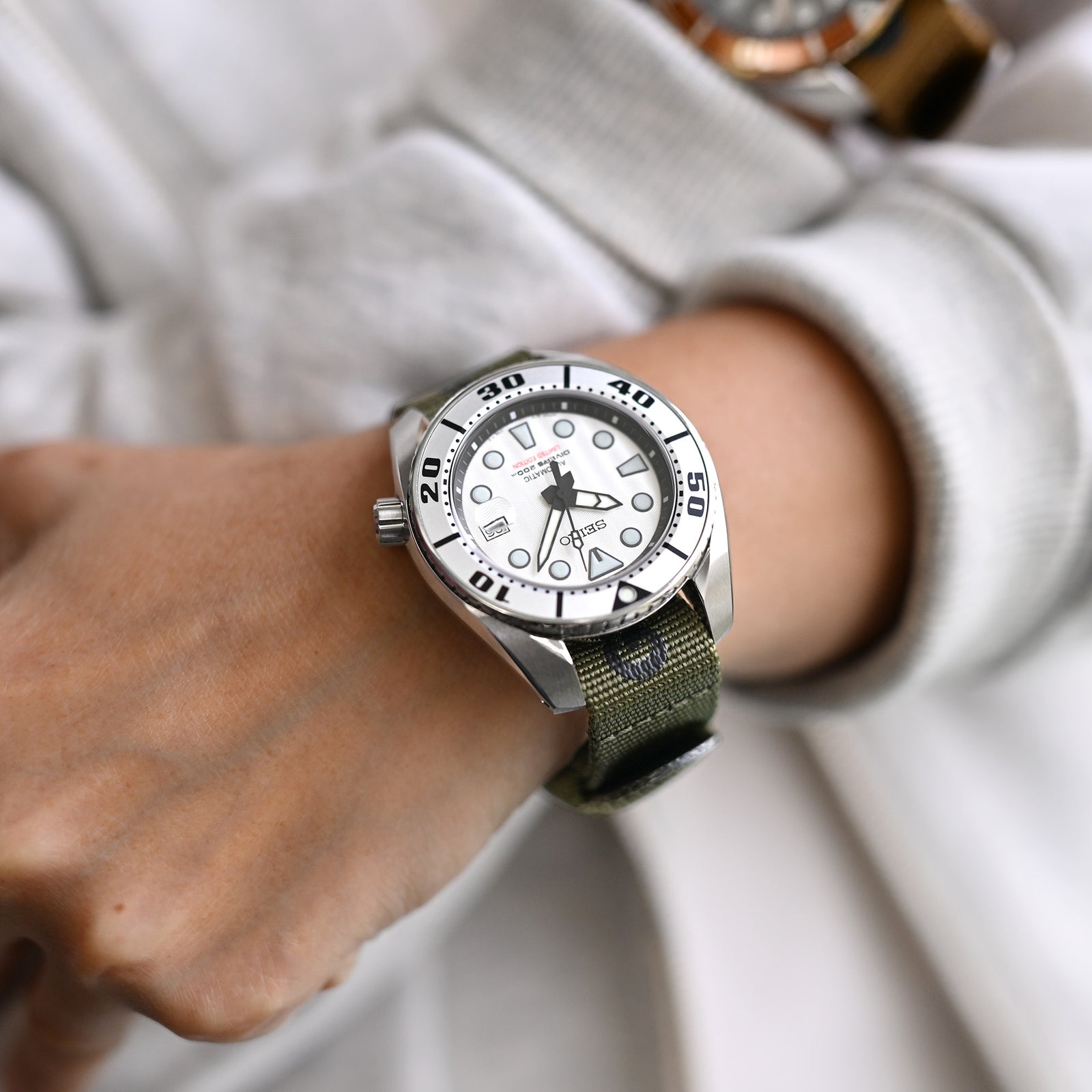 The General Service Strap set of TWO (Khaki & Olive) by HAVESTON Straps Strapcode Watch Band