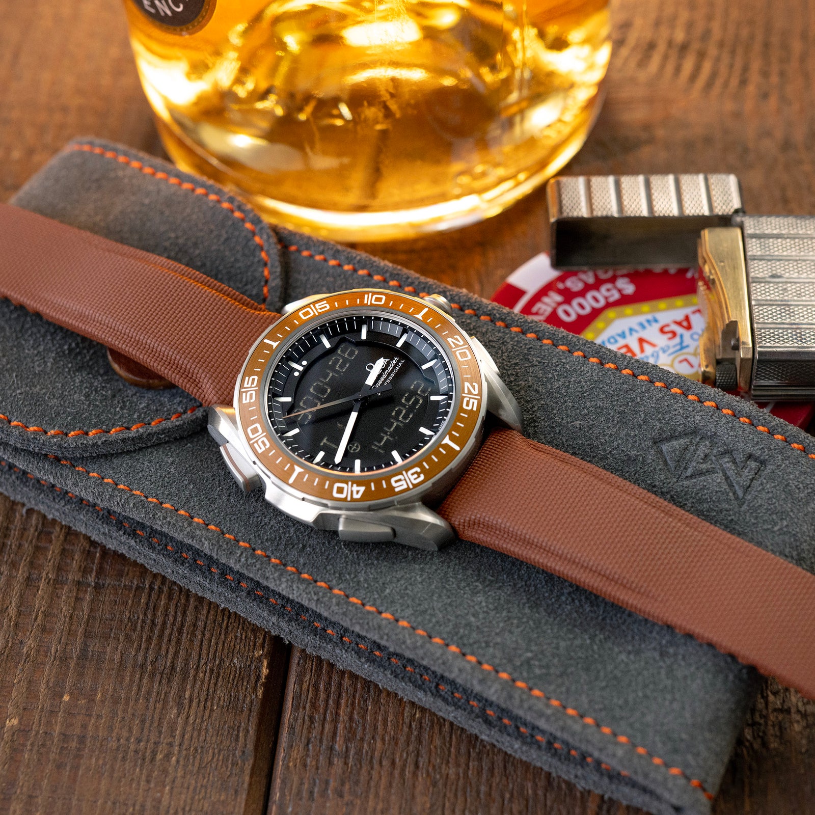 20mm Brown FKM40 FKM Quick Release Rubber Deployment Watch Band Strapcode watch bands
