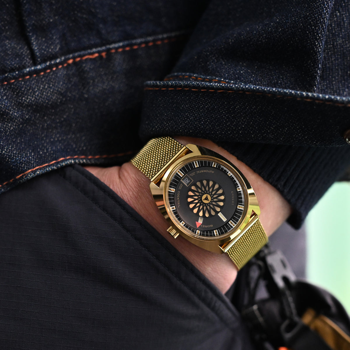 Superfine Quick Release Gold Mesh Watch Band 18mm 22mm