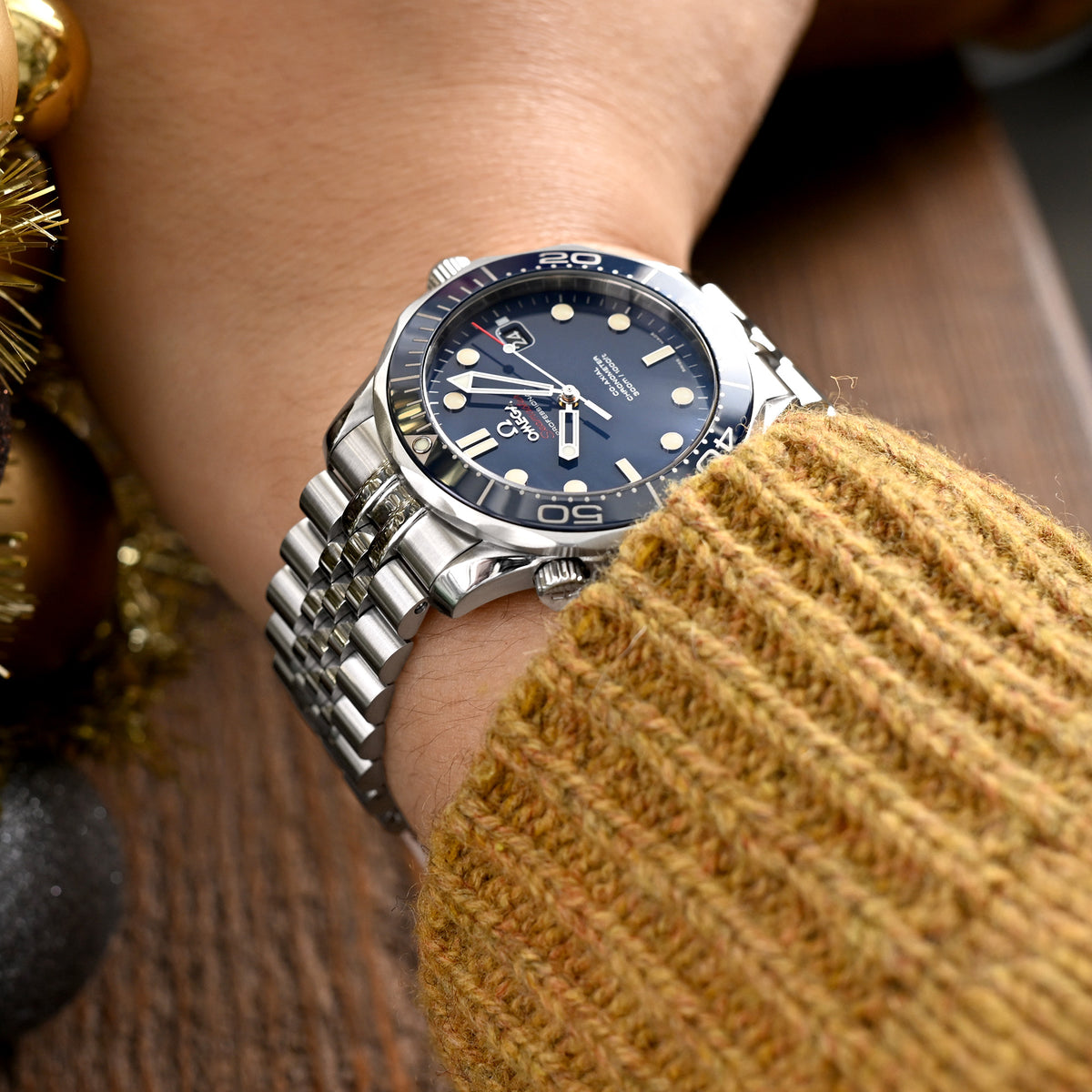 20mm Stainless Steel Super-J Louis Bracelet for Omega Seamaster 41mm