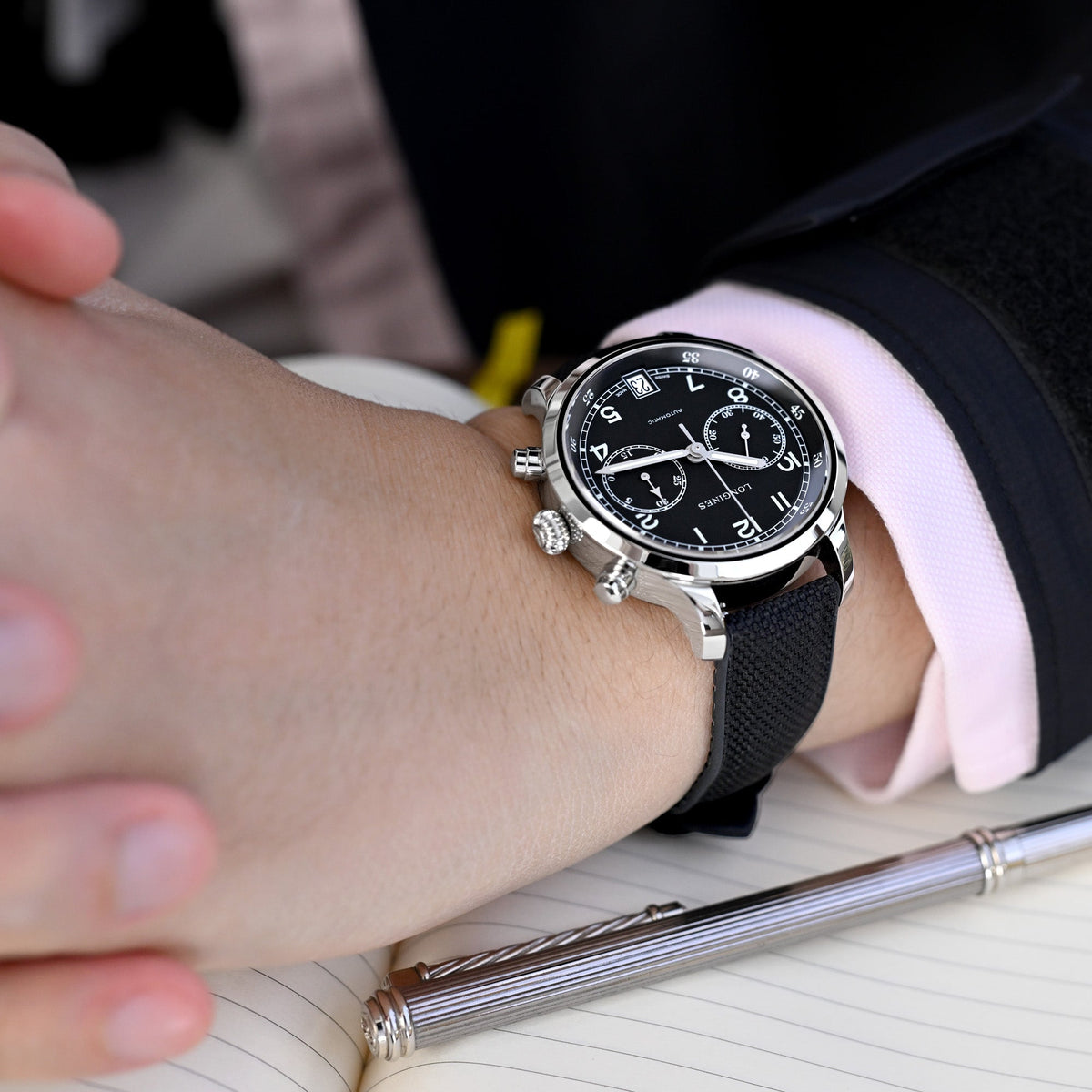 Longines Spirit ZULU Time, L3.812.4.63.2, automatic watch Strapcode watch bands