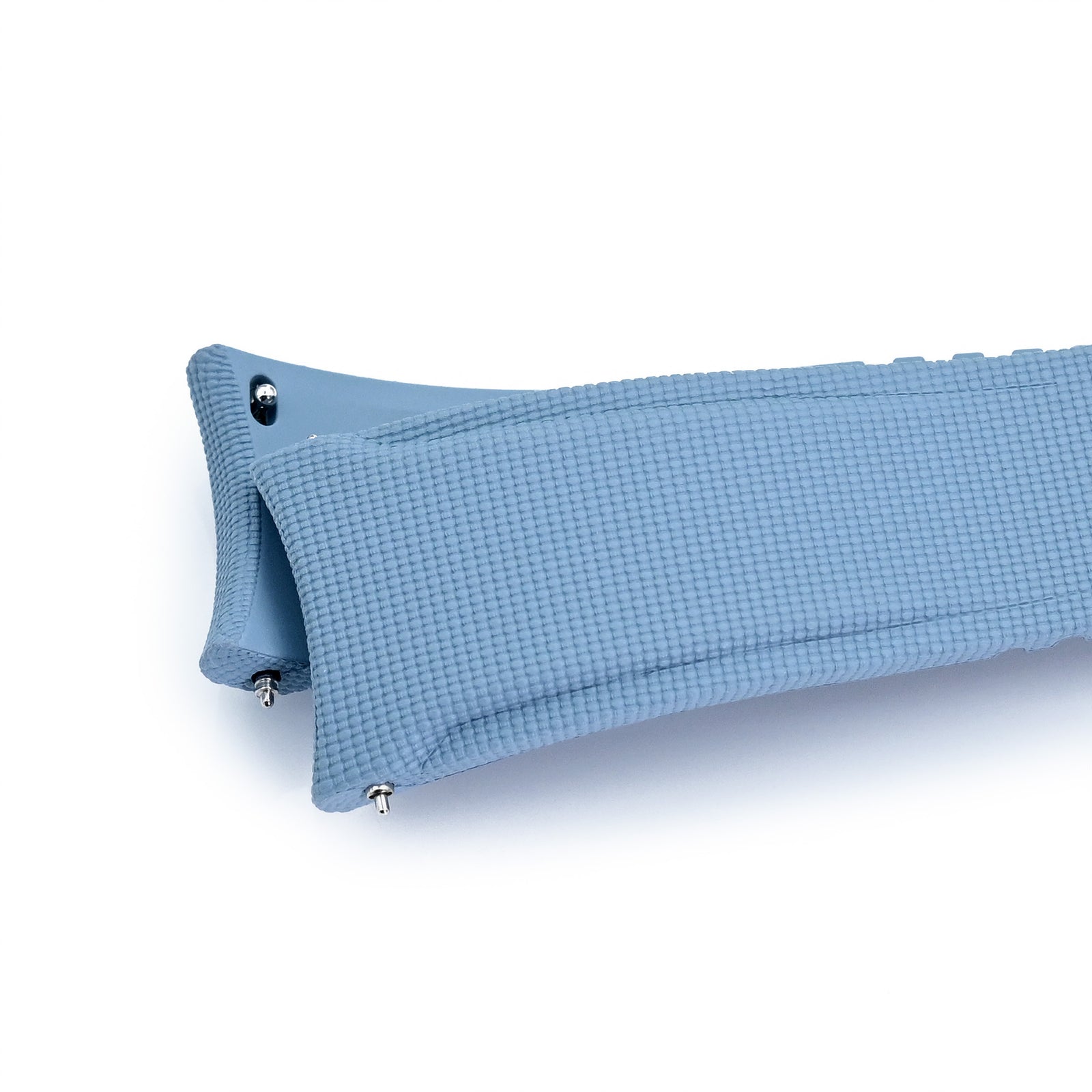 FKM40 Sky Blue Quick Release Butterfly Deployment FKM Rubber Watch Band, 20mm or 22mm Strapcode watch bands