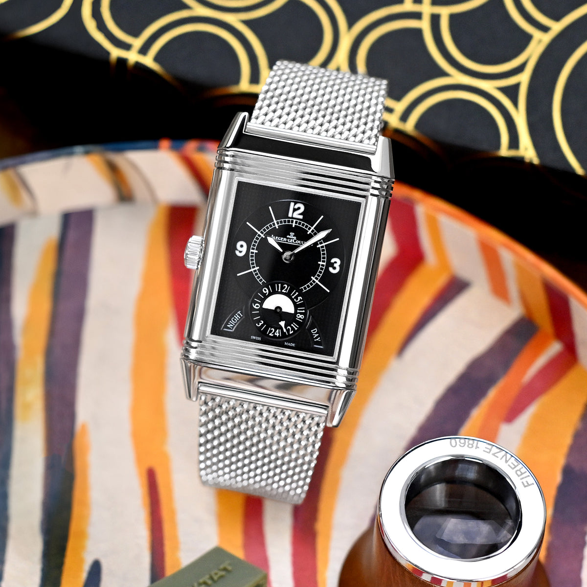 Quick Release Tapered Milanese Mesh Watch Band, 18mm, 19mm, 20mm, 21mm or 22mm, Polished