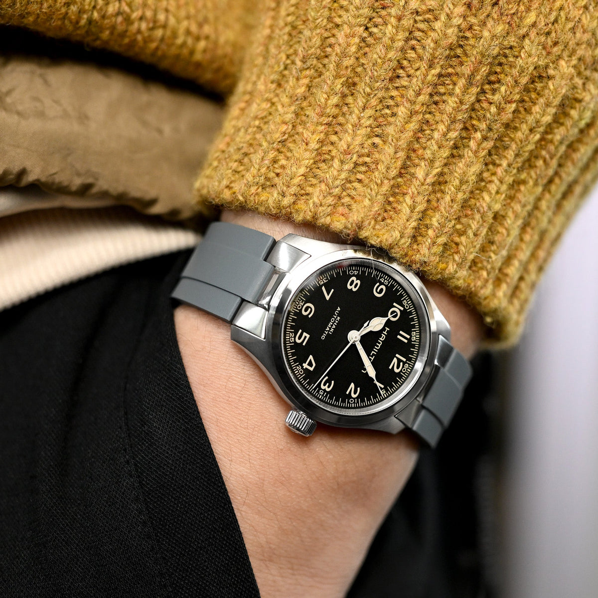 Hamilton Khaki Field 38mm Murph Auto H70605731 Strapcode watch bands