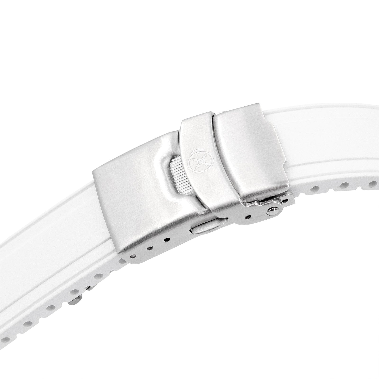 StrapXPro - SAP1A Rubber Strap for Seiko Alpinist SARB017 Series, White Strapcode watch bands