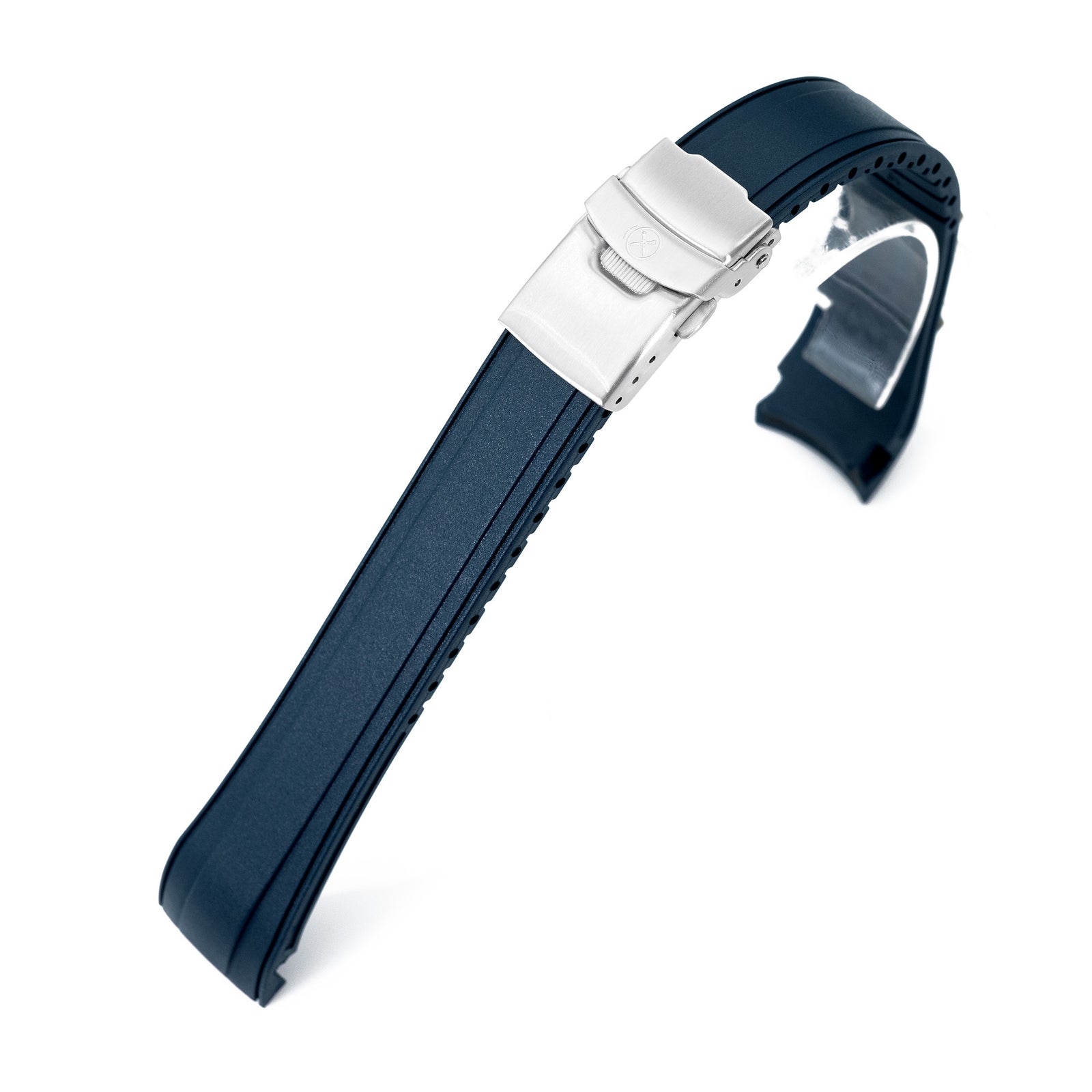 StrapXPro - SX2B Rubber Strap for New Seiko 5 Sports 40mm SRPE Series, Navy Blue Strapcode watch bands