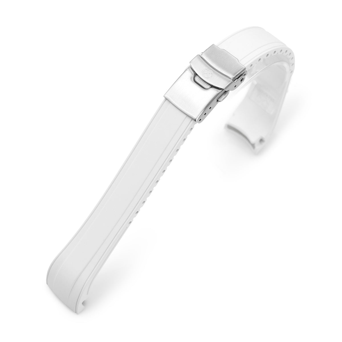 StrapXPro - SX2B (Ver.2) Rubber Strap for New Seiko 5 Sports Field Watch GMT Series, White Strapcode watch bands