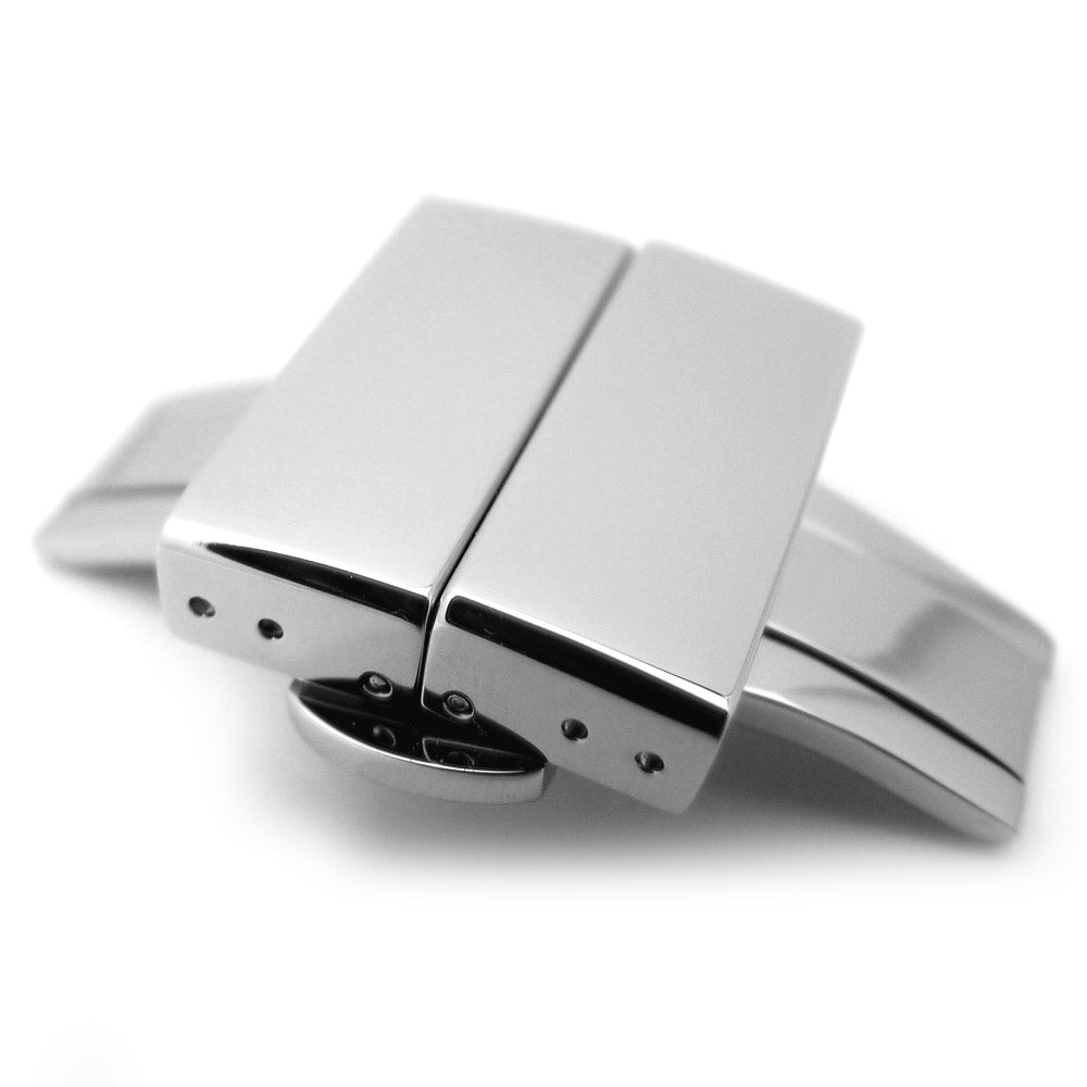 20mm 22mm 24mm Deployment Buckle Clasp Polished Stainless Steel with Release Button Strapcode Buckles