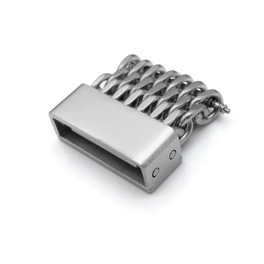 18mm 20mm 22mm or 24mm Stainless Steel mesh band extension piece Brushed Strapcode Parts