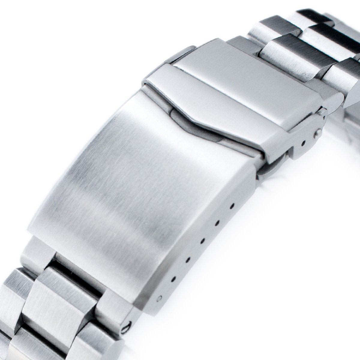 22mm Hexad 316L Stainless Steel Watch Band for Seiko New Turtles SRP777 & PADI SRPA21 V-Clasp Button Double Lock Brushed Strapcode Watch Bands