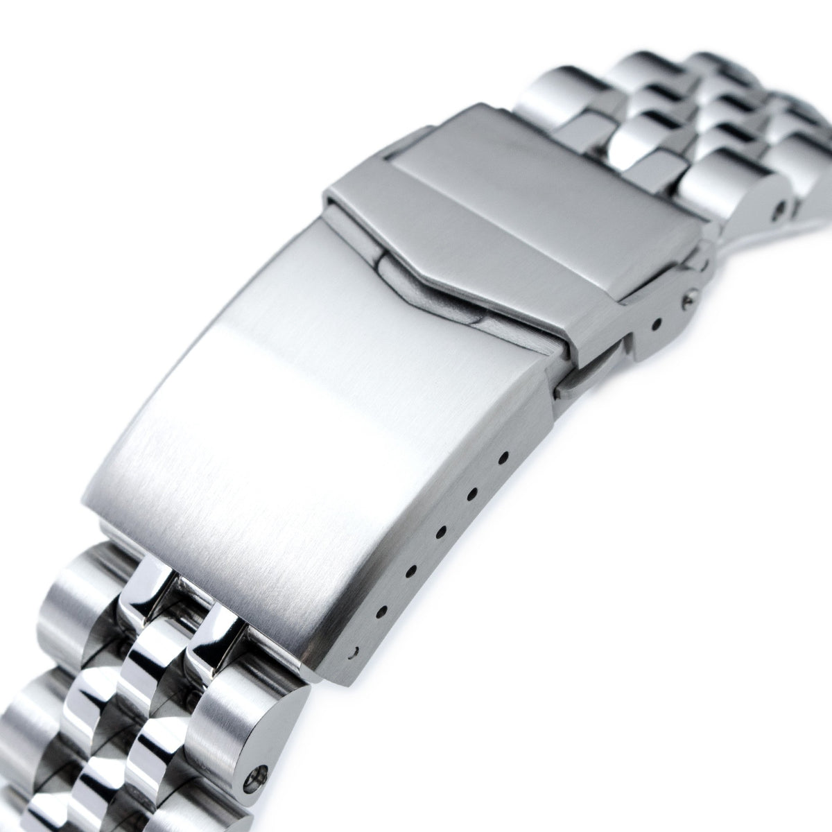 20mm Angus-J Louis 316L Stainless Steel Watch Bracelet for TUD BB58 Brushed V-Clasp Strapcode Watch Bands