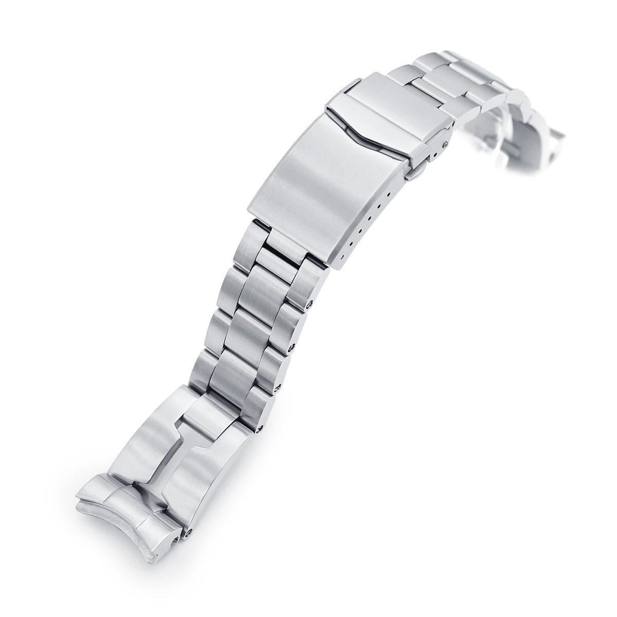 20mm Retro Shaver Blade 316L Stainless Steel Watch Bracelet for Seiko Baby MM 200 Brushed V-Clasp Strapcode Watch Bands