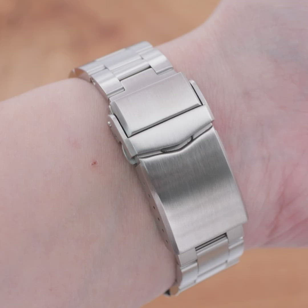 Super-O Boyer 22mm Stainless Steel Bracelet for Orient Kamasu