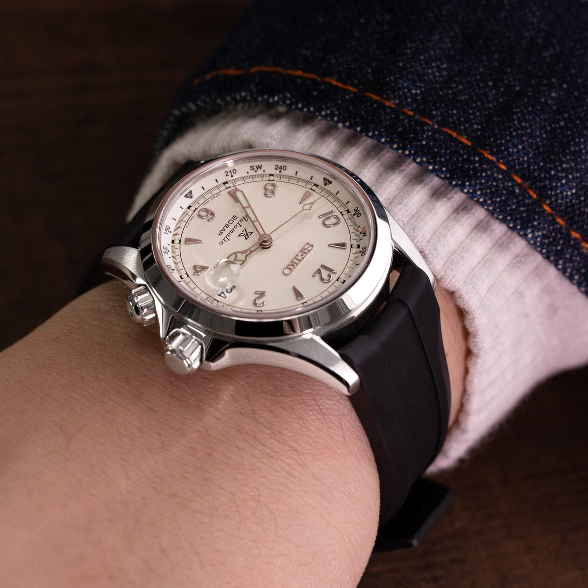 Seiko Prospex White Alpinist SPB119J1 Strapcode watch bands