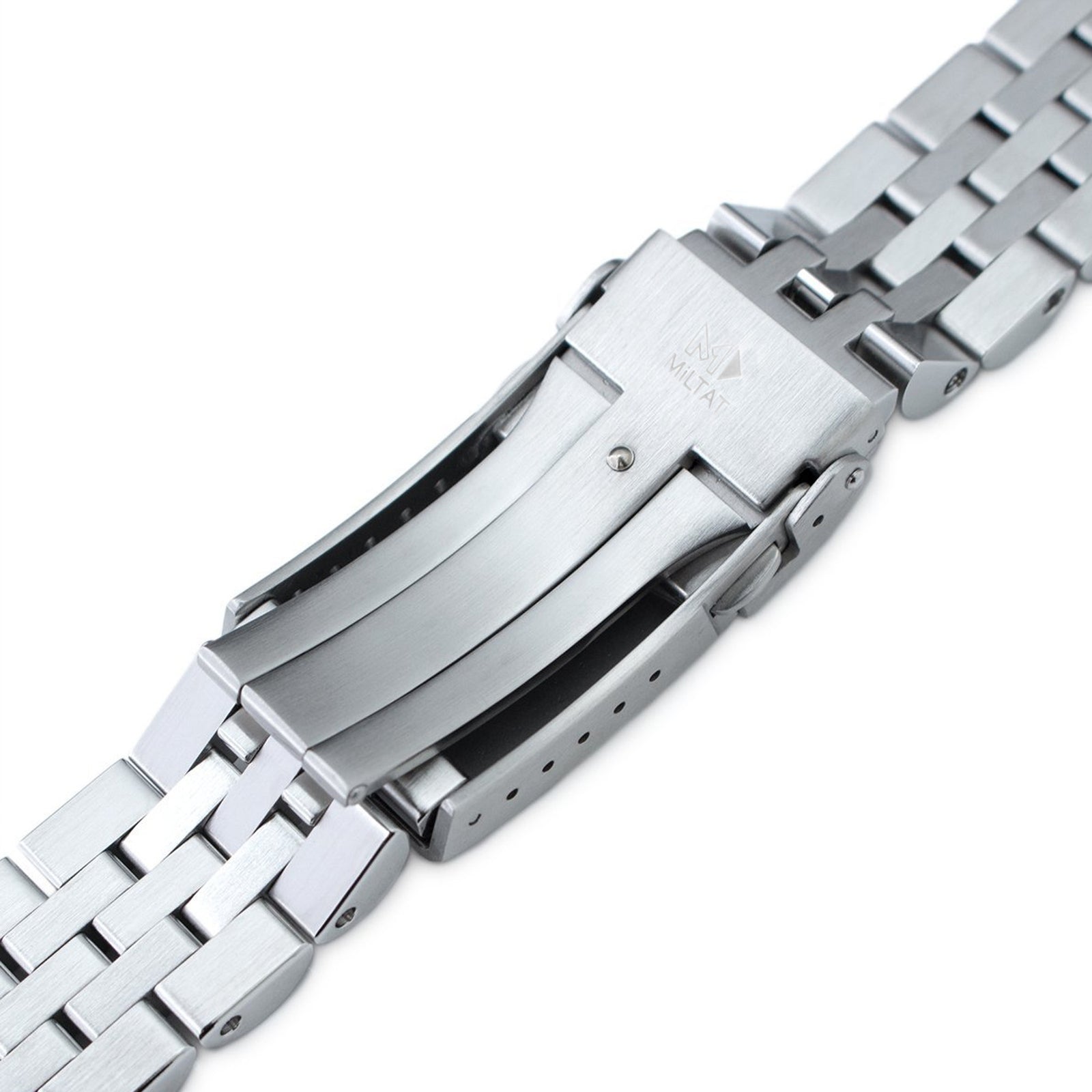 Cinturino Angus-J Louis JUB 20mm per TUD BB58, acciaio inox 316L satinato con chiusura V