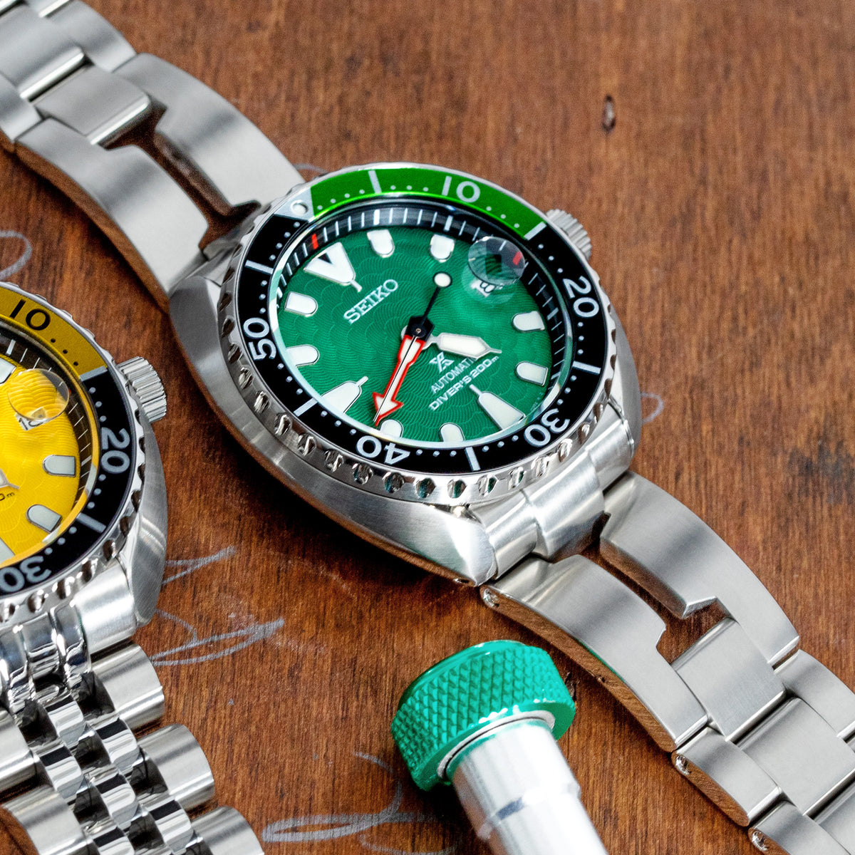 20mm Retro Shaver Blade Stainless Steel Bracelet for Seiko Mini Turtle