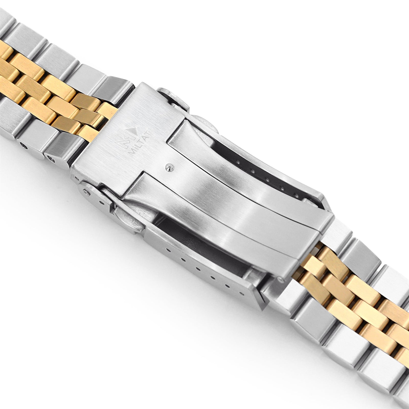 Super-J Louis 22mm Zweifarbiges Edelstahlarmband für Seiko SKX007 SKX009 SKX011