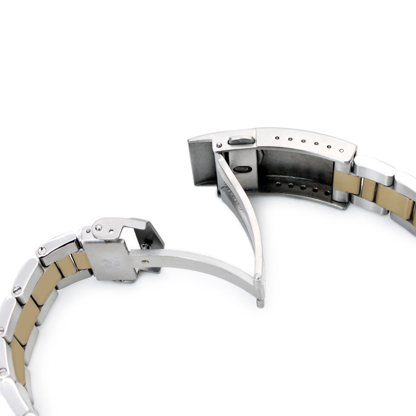 Super-O Boyer 20mm Bicolor Edelstahlarmband für Seiko Alpinist SARB017 SPB155